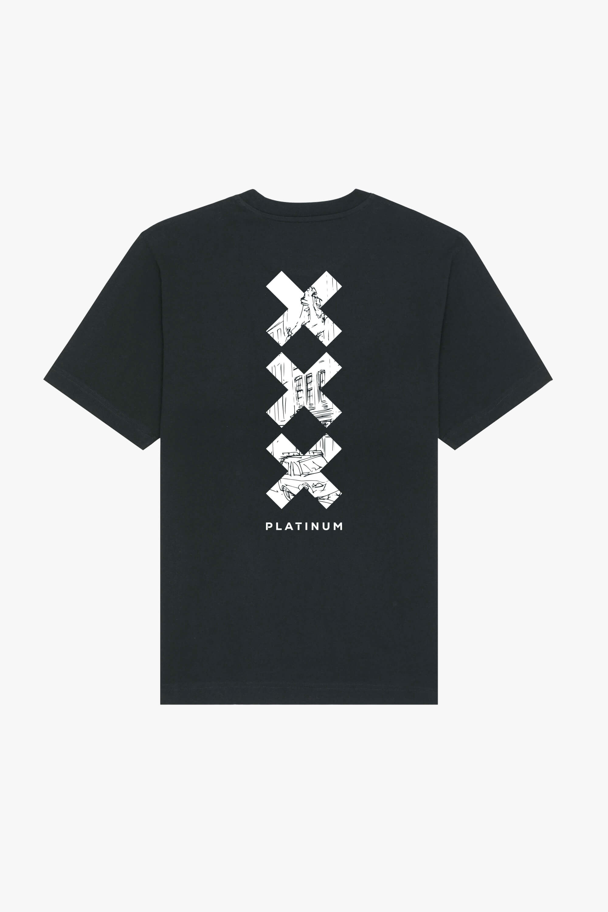 The Oversized Triple X Amsterdam Tee - Black