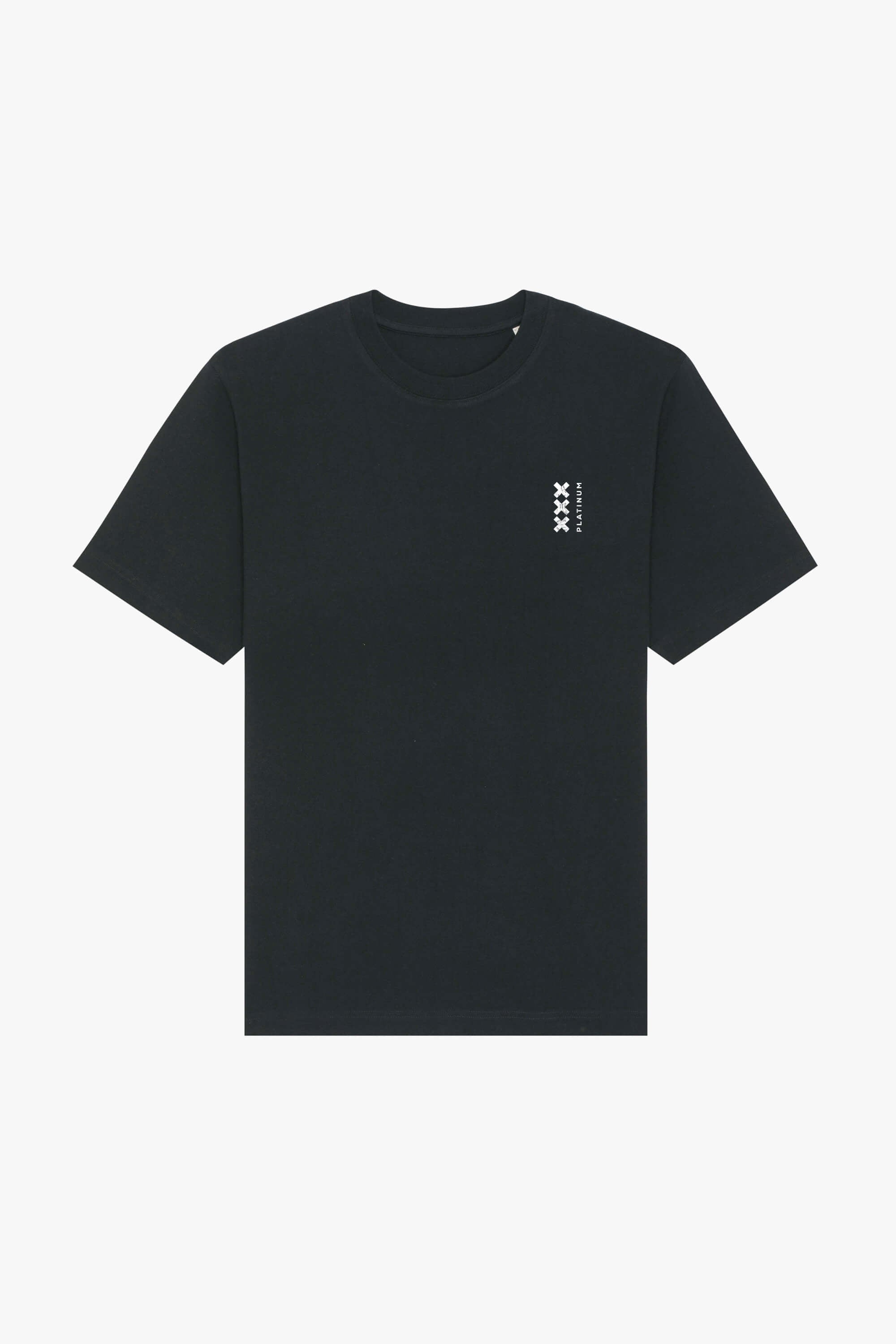 Oversized T-Shirt XXX Front - Black