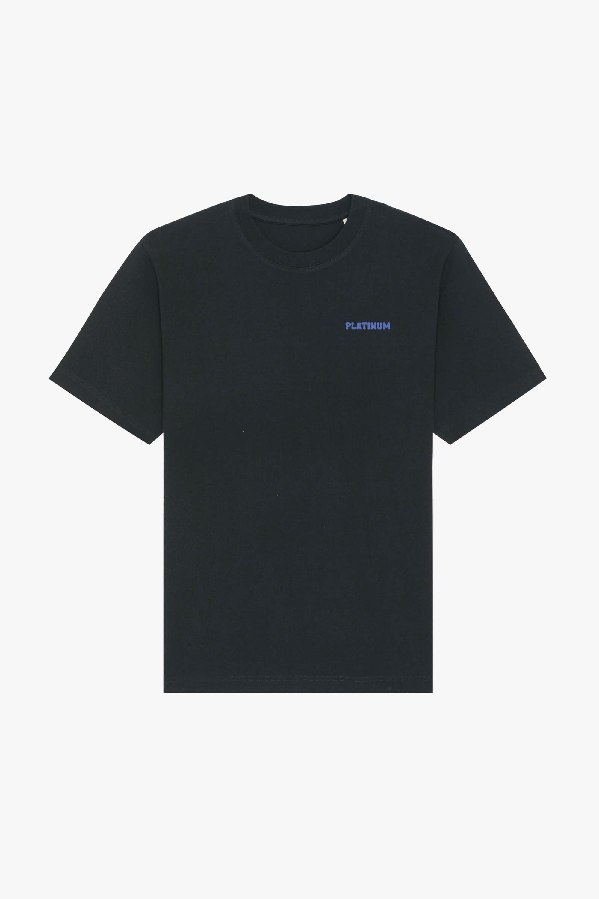 Oversized T-Shirt Flower Pattern - Black