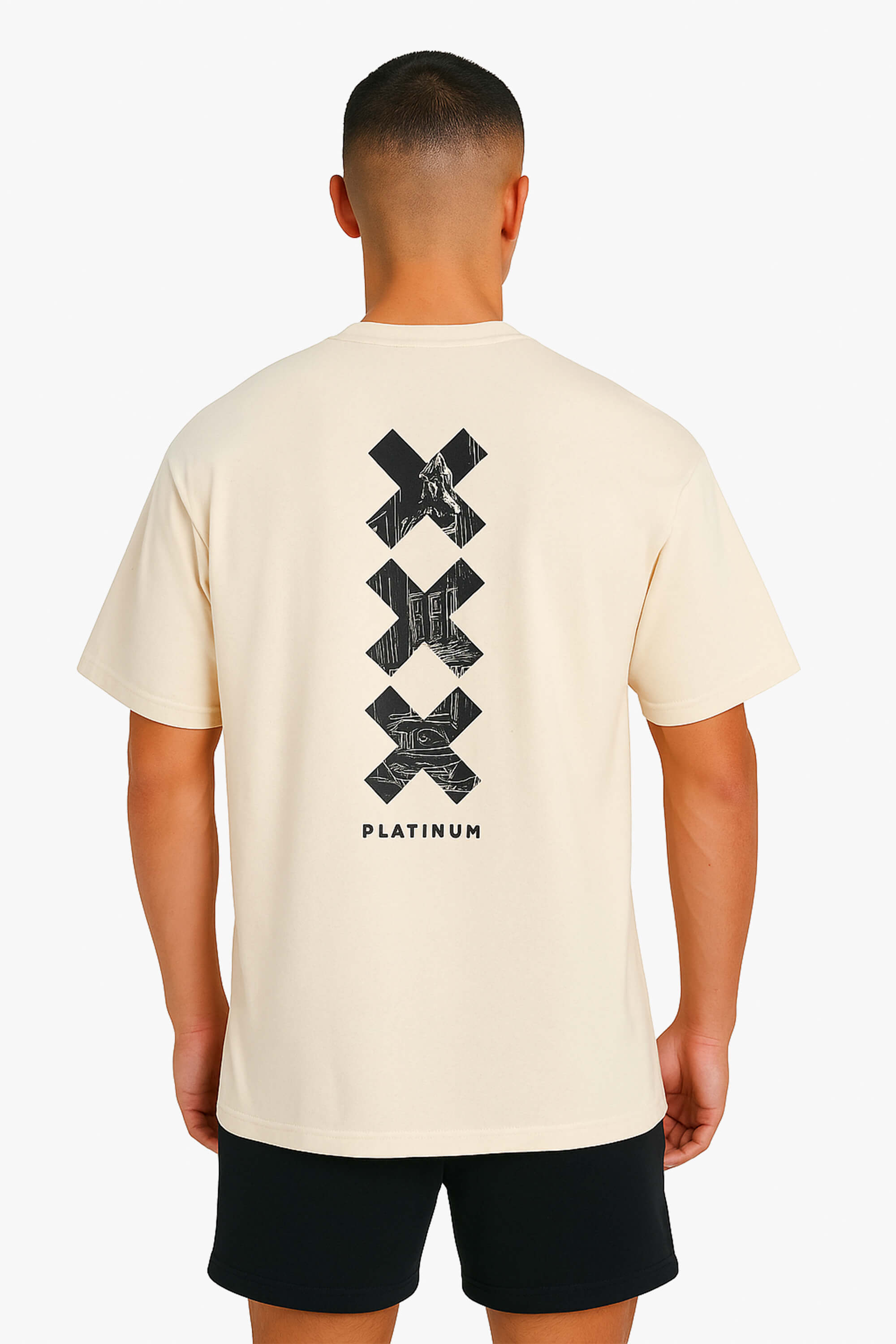 The Oversized Triple X Amsterdam Tee - Sand