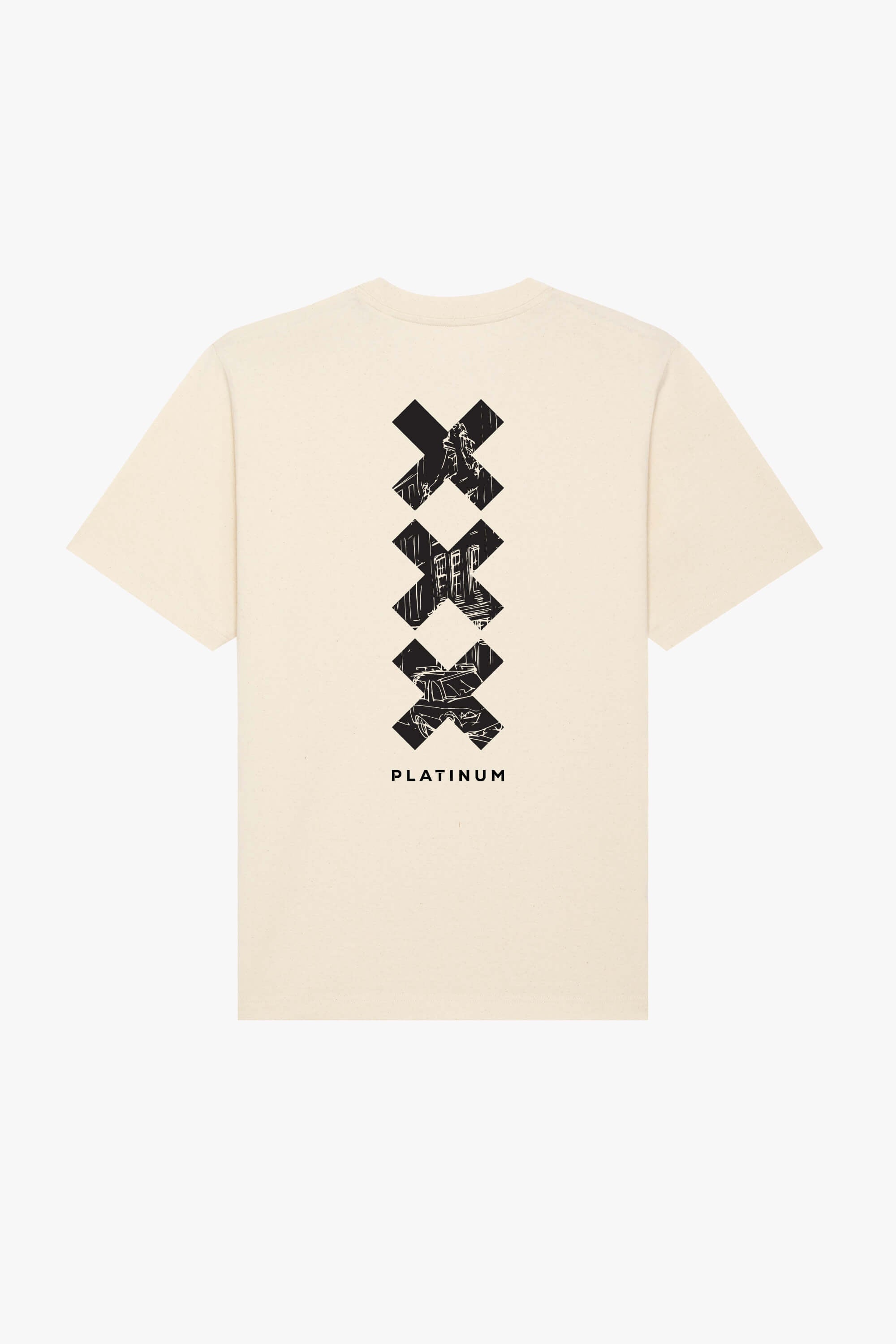 The Oversized Triple X Amsterdam Tee - Sand