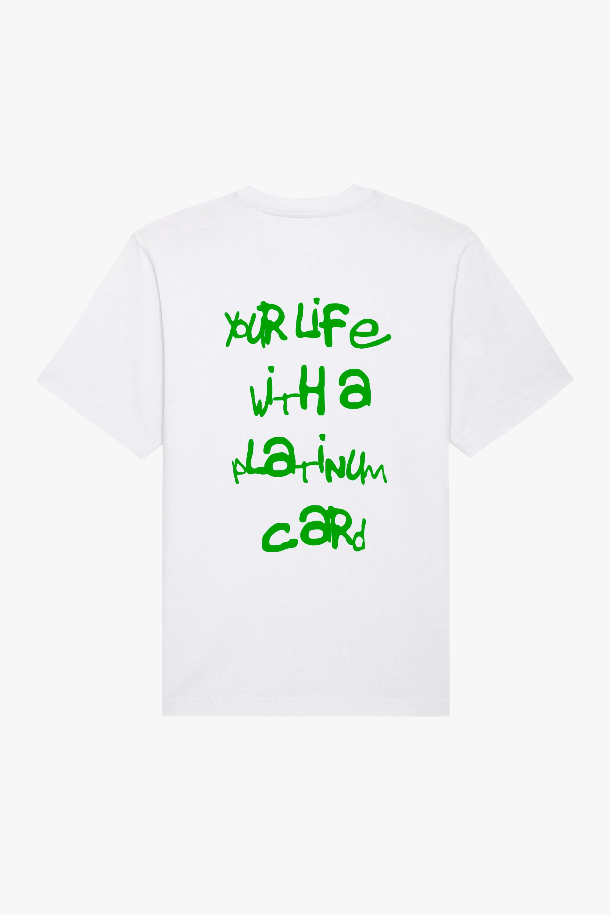 Oversized T-Shirt Platinum Card - White