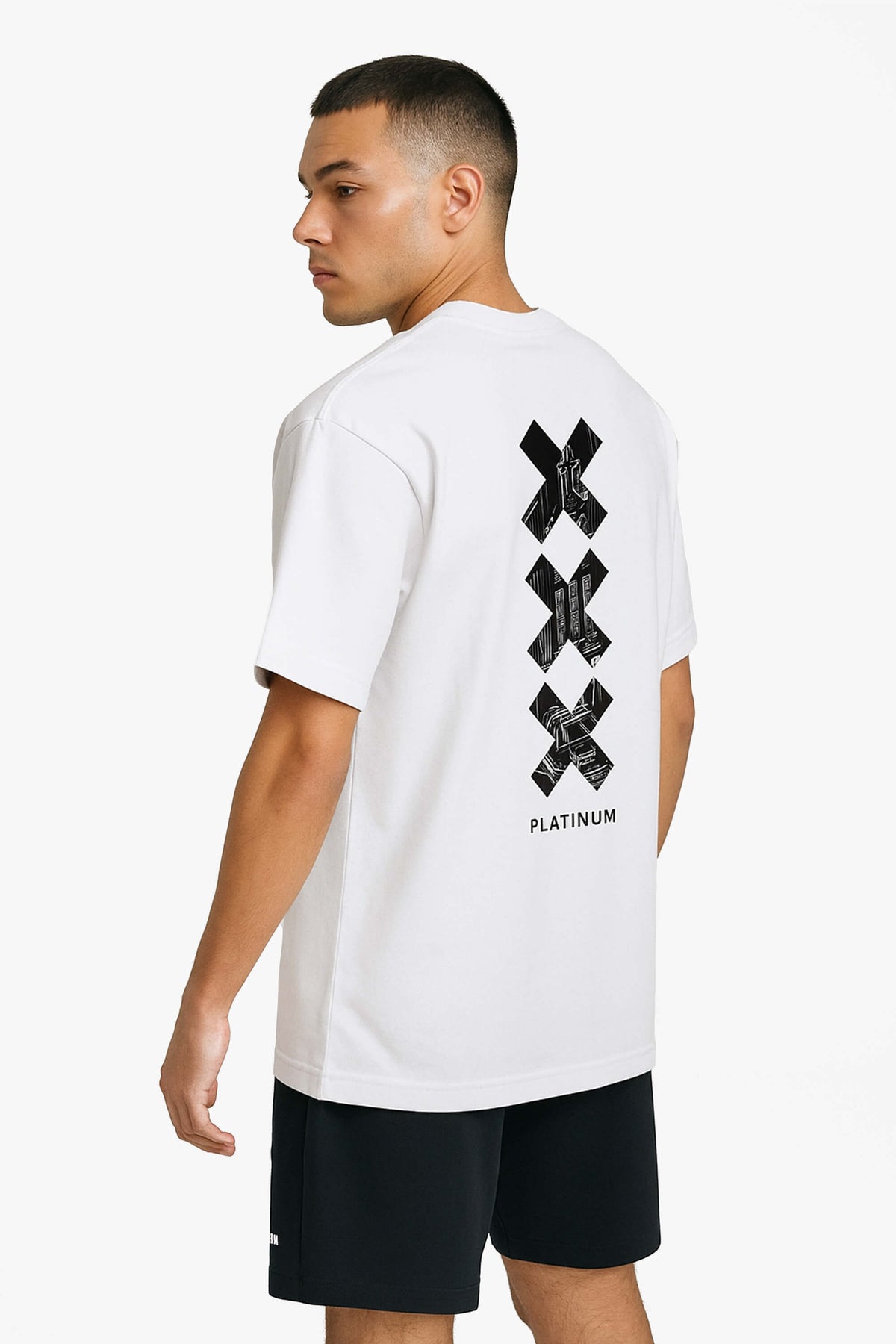 The Oversized Triple X Amsterdam Tee - White